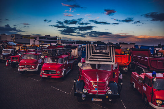Firefighter legends in the evening light