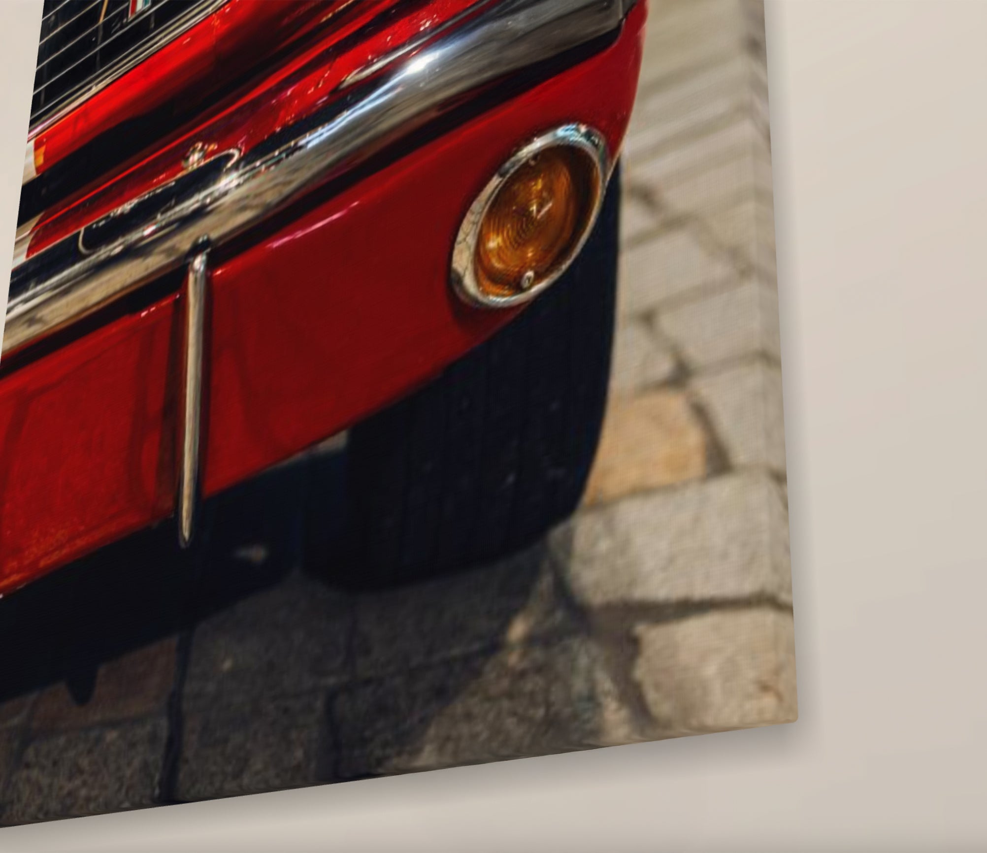 Eckansicht der Leinwand-Variante